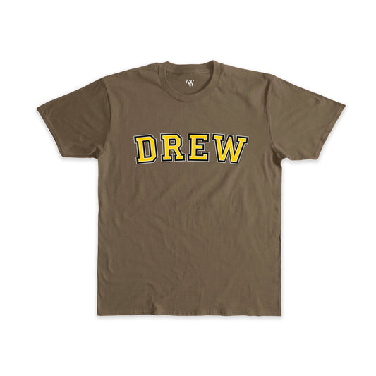 COLLEGE TEE - BROWN